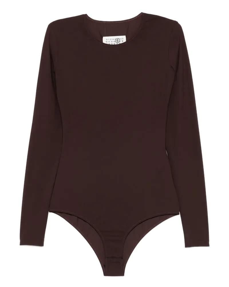 Maison Margiela Langärmeliger Body - Braun Braun
