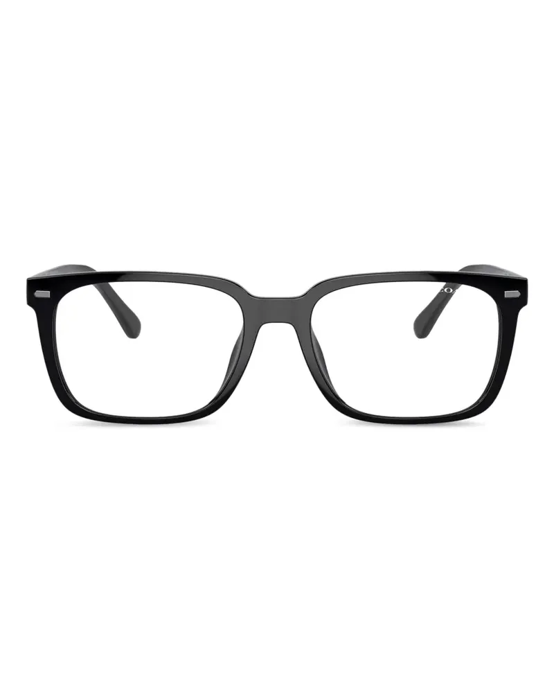 Coach logo-plaque square-frame glasses - Schwarz Schwarz