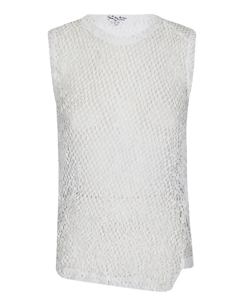 Comme des Garçons asymmetric trim vest - Nude Nude