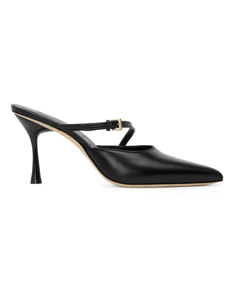 Studio Amelia Alto Mules mit Schnallenriemen - Schwarz Schwarz