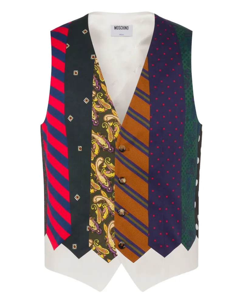 Moschino Patchwork-Weste - Blau Blau