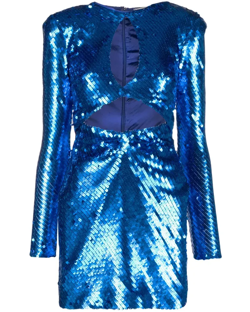 The New Arrivals Ilkyaz Ozel Minikleid mit Pailletten - Blau Blau