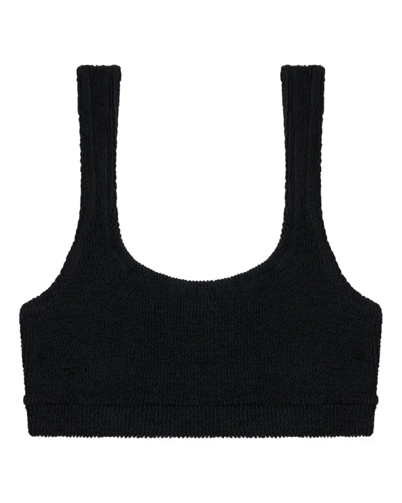 Reina Olga Ginny crinkled bikini top - Schwarz Schwarz