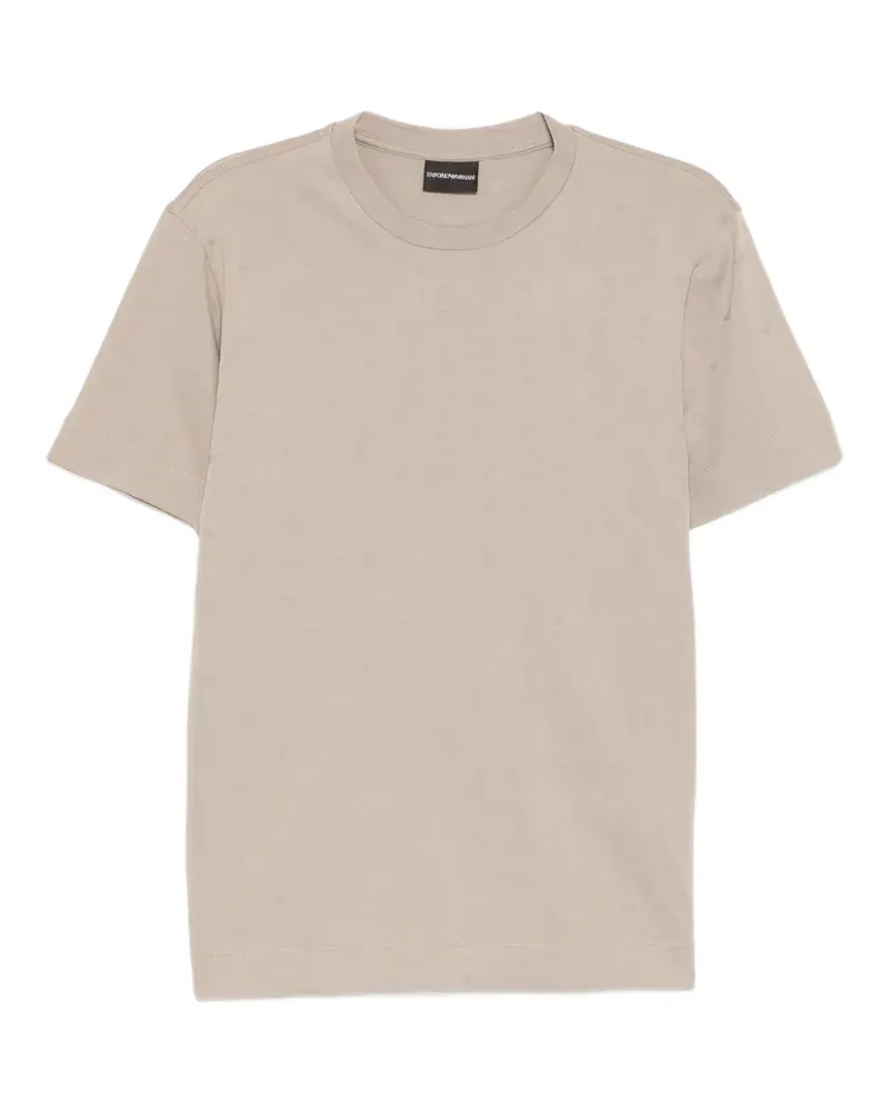 Emporio Armani T-Shirt mit Monogramm - Nude Nude