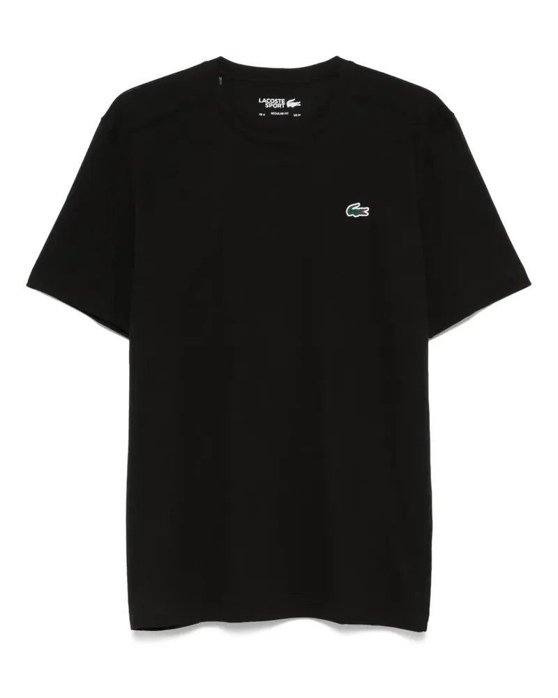 Lacoste T-Shirt mit Logo-Print - Schwarz Schwarz