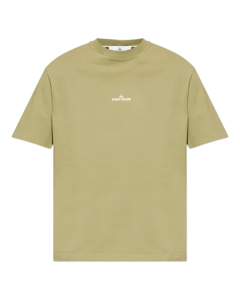 Stone Island logo-print T-shirt - Grün Grün
