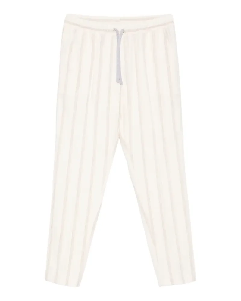 Fedeli striped drawstring-fastening trousers - Nude Nude