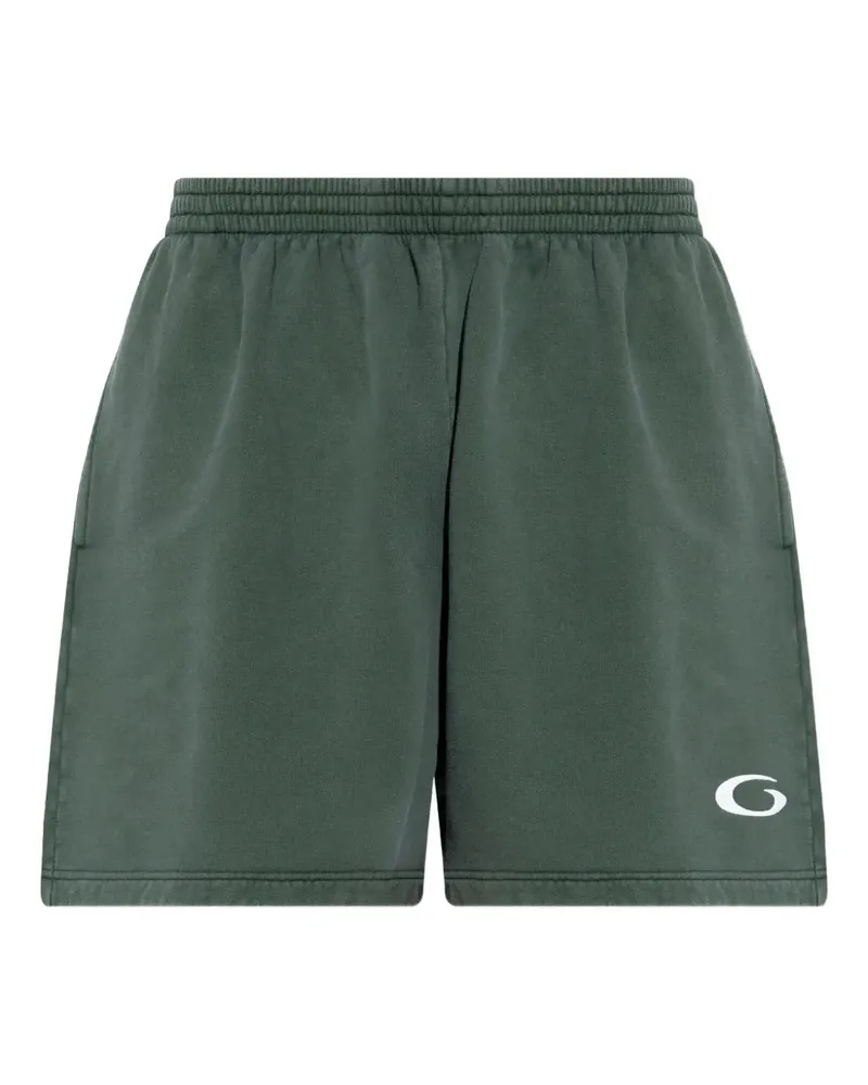 Balenciaga Sports-Icon Shorts mit Logo - Grün Grün