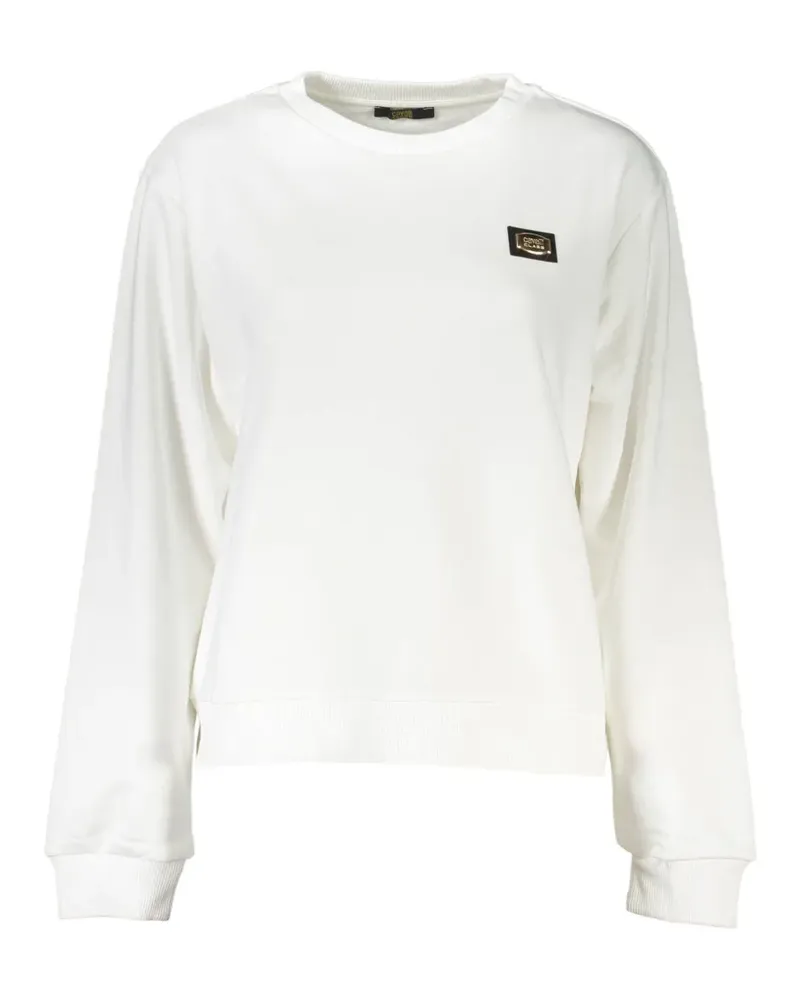 Roberto Cavalli logo-patch sweatshirt - Weiß Weiß