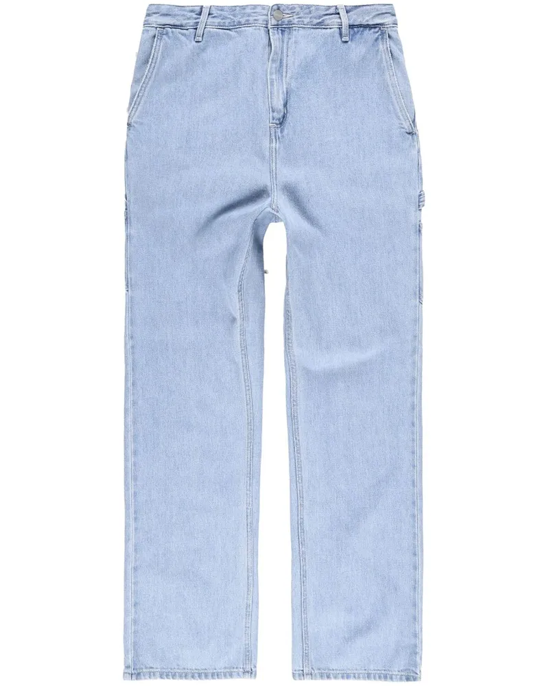 Carhartt WIP Gerade High-Waist-Jeans - Blau Blau