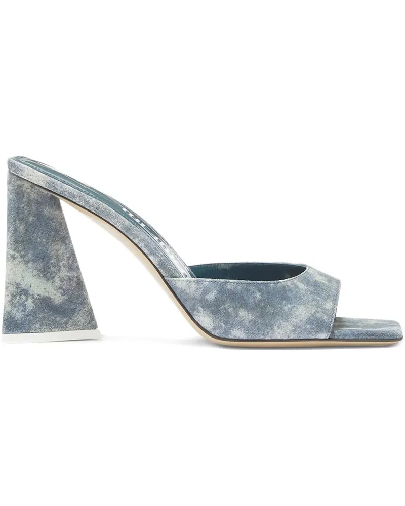 ATTICO 85mm Mini Devon geometric-heel sandals - Blau Blau