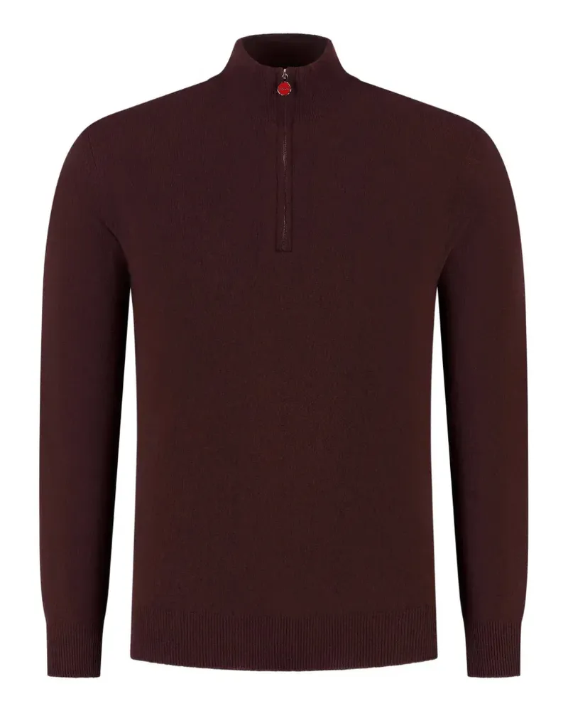 Kiton half-zip sweater - Rot Rot