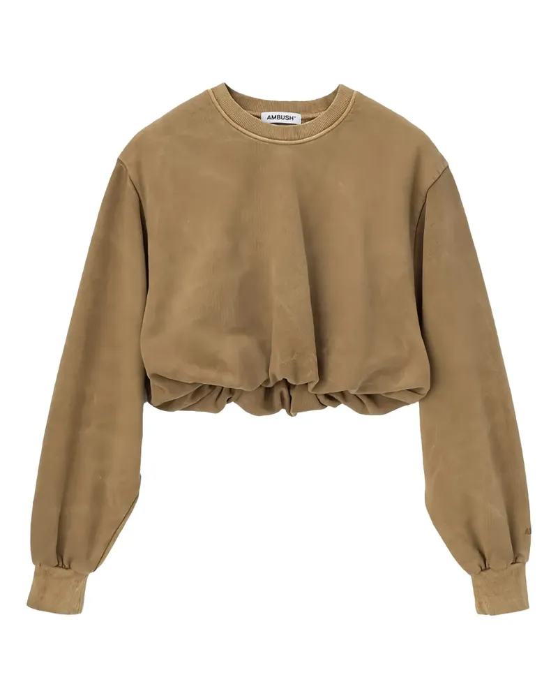 AMBUSH gathered-waist sweatshirt - Braun Braun