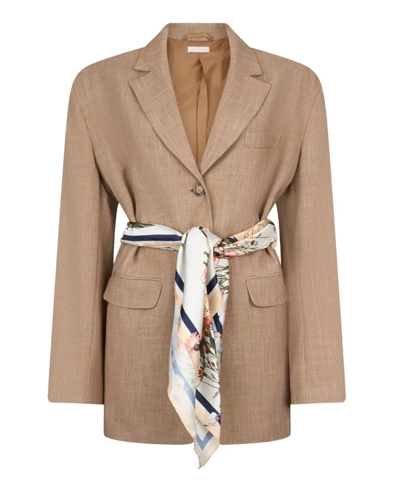 Liu Jo scarf blazer - Nude Nude