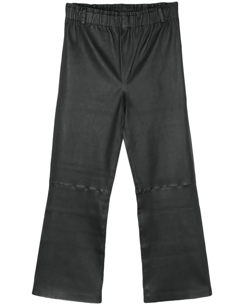 Arma Lederhose mit geradem Bein Schwarz