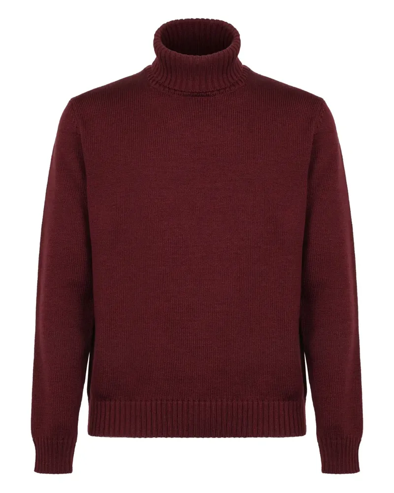 Slowear Strick mit Rollkragen - Rot Rot
