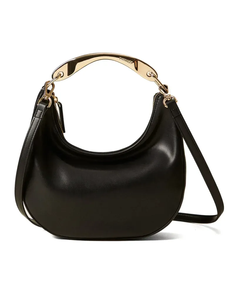 Twin-Set Tote Bag mit Reißverschluss - Schwarz Schwarz