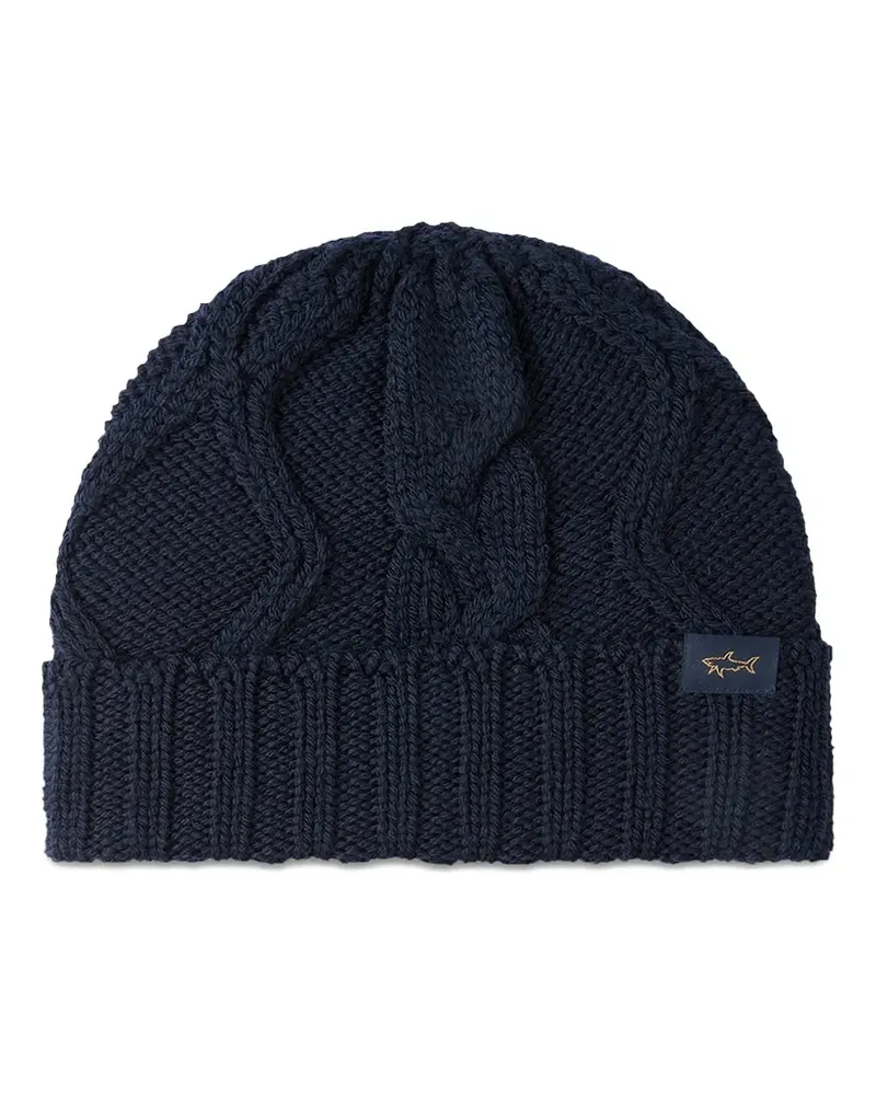 Paul & Shark merino wool beanie - Blau Blau