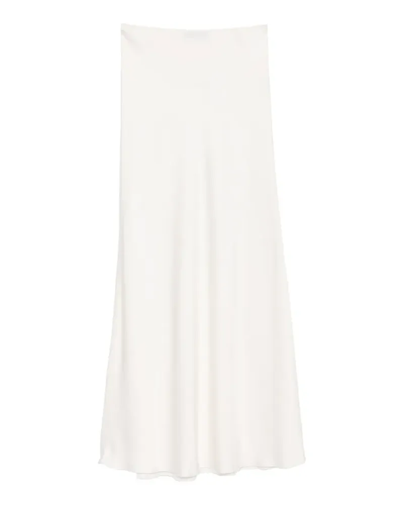 Fabiana Filippi Midirock im Satin-Look - Weiß Weiß
