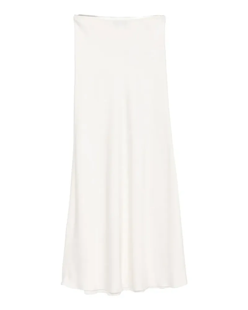 Fabiana Filippi satin-finish skirt - Weiß Weiß