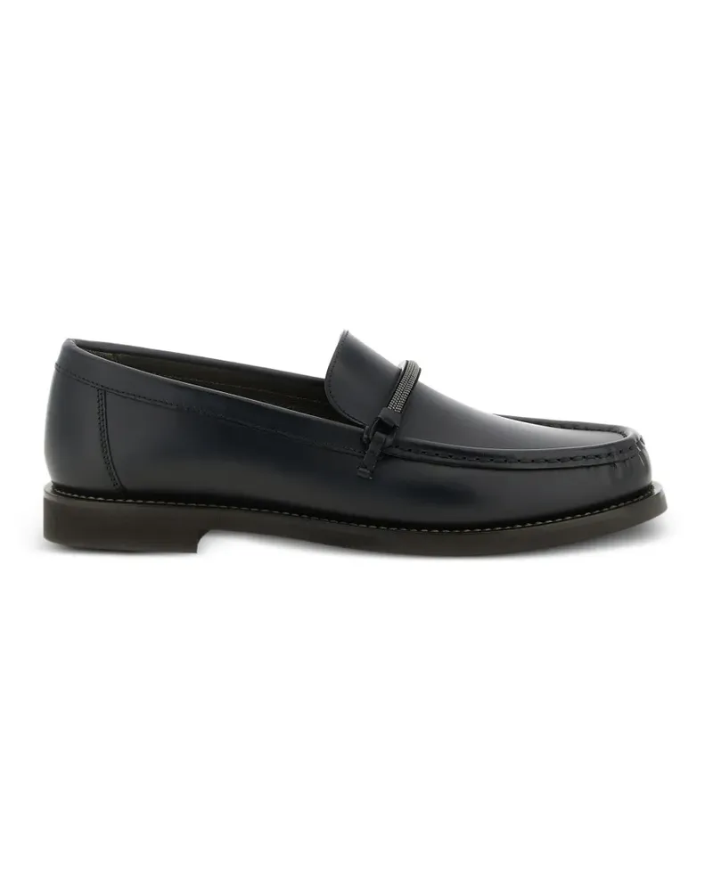 Brunello Cucinelli Loafer mit Monili-Kette - Blau Blau