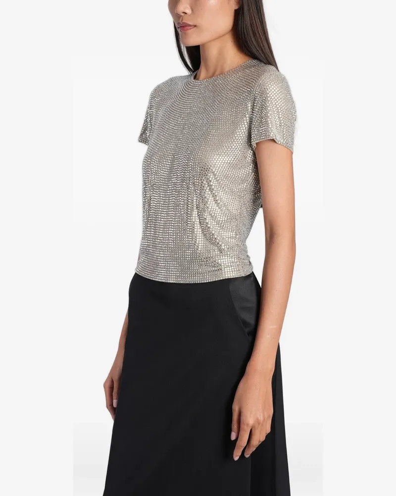 Giuseppe di Morabito crystal-embellished T-shirt - Silber Silber