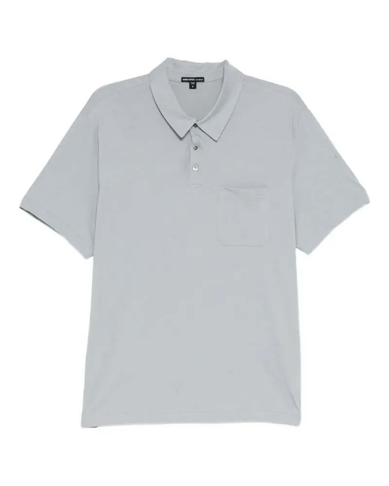 James Perse Poloshirt mit Brusttasche - Grau Grau