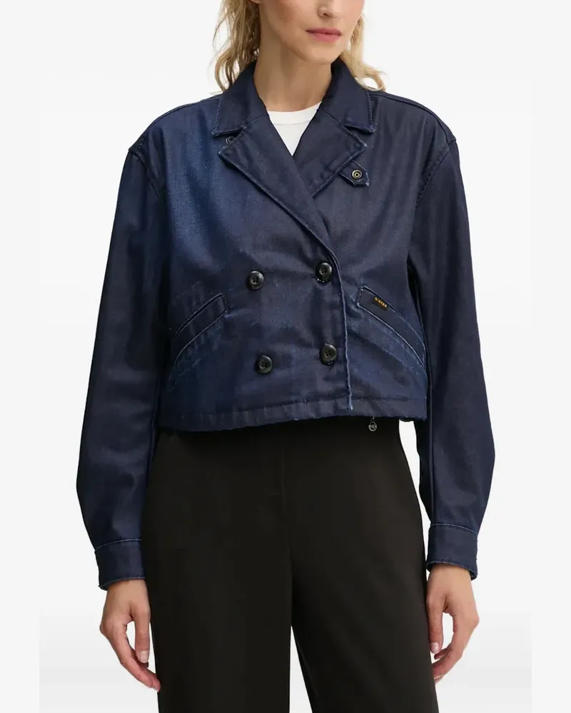 G-STAR RAW Doppelreihige Jeansjacke - Blau Blau