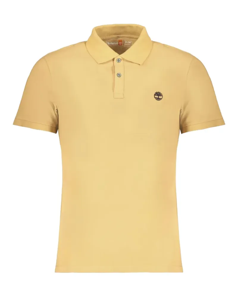 Timberland logo-embroidered cotton polo shirt - Nude Nude