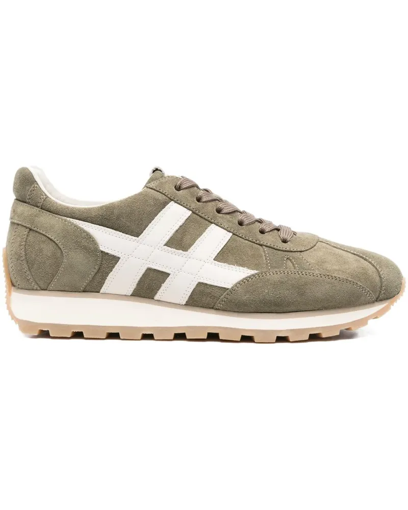 Hogan 86er Sneakers aus Wildleder mit H-Streifen - Grün Grün