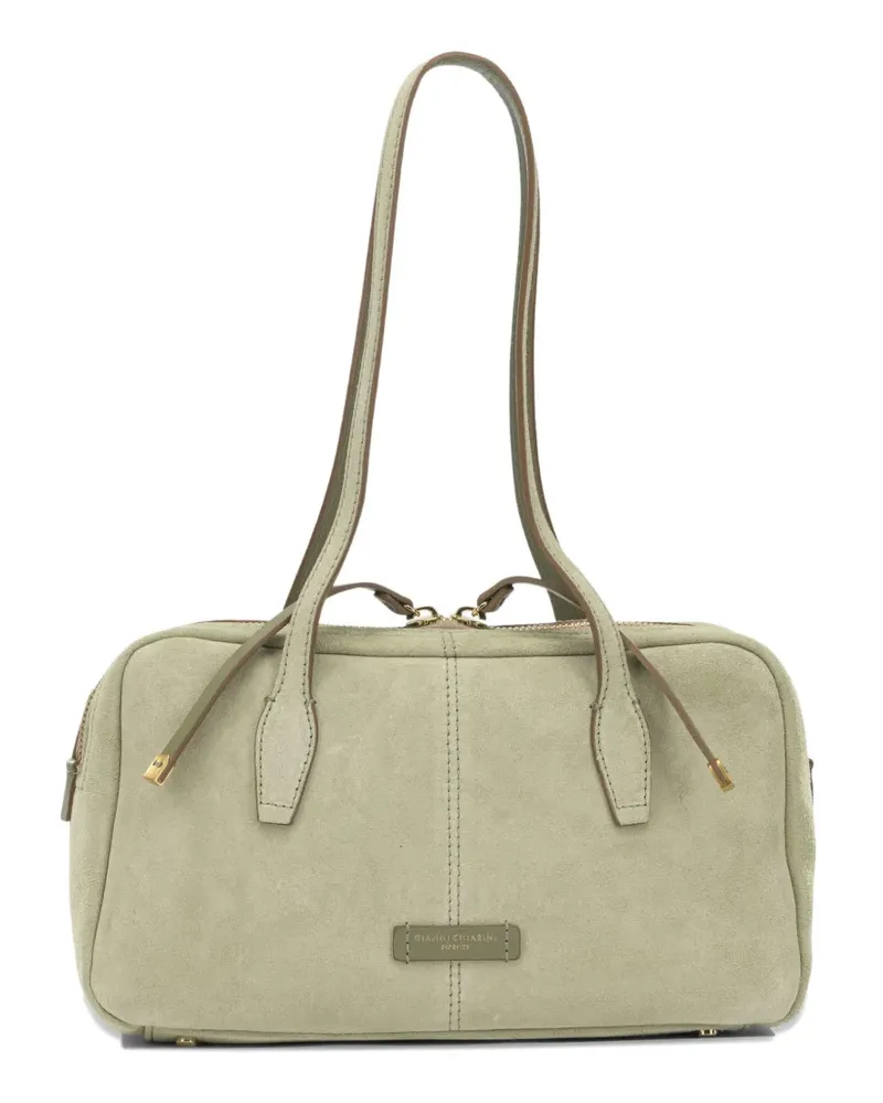 Gianni Chiarini Aryna suede zip-top tote bag - Grün Grün