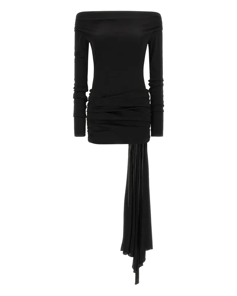ANDAMANE Drapiertes Kleid - Schwarz Schwarz