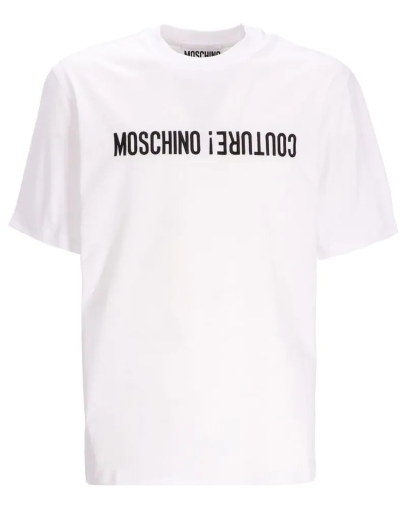 Moschino T-Shirt mit Logo-Print Weiß