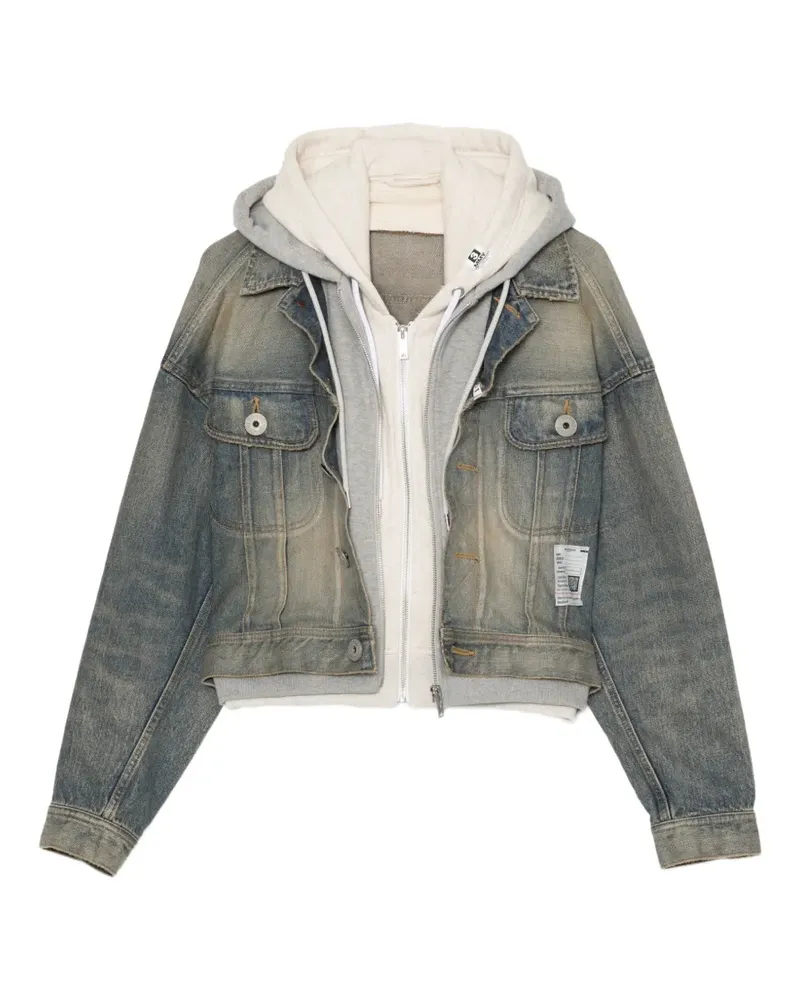 MIHARAYASUHIRO Jeansjacke im Layering-Look - Blau Blau