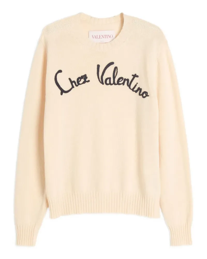 Valentino Garavani Pullover mit Chez-Stickerei - Nude Nude