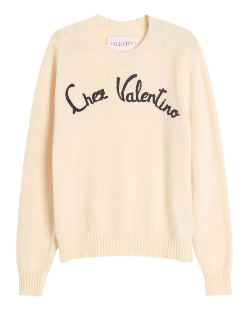 Valentino Garavani Pullover mit Chez-Stickerei - Nude Nude