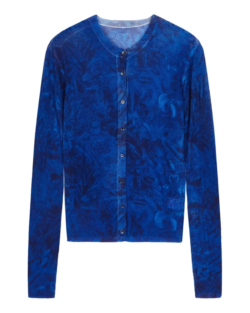 JNBY Cardigan mit abstraktem Print - Blau Blau