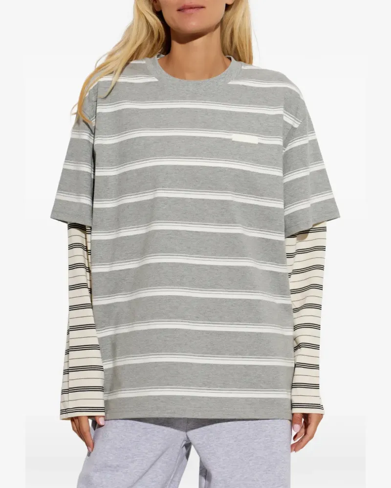 P.E. NATION Spark T-Shirt im Layering-Look - Grau Grau
