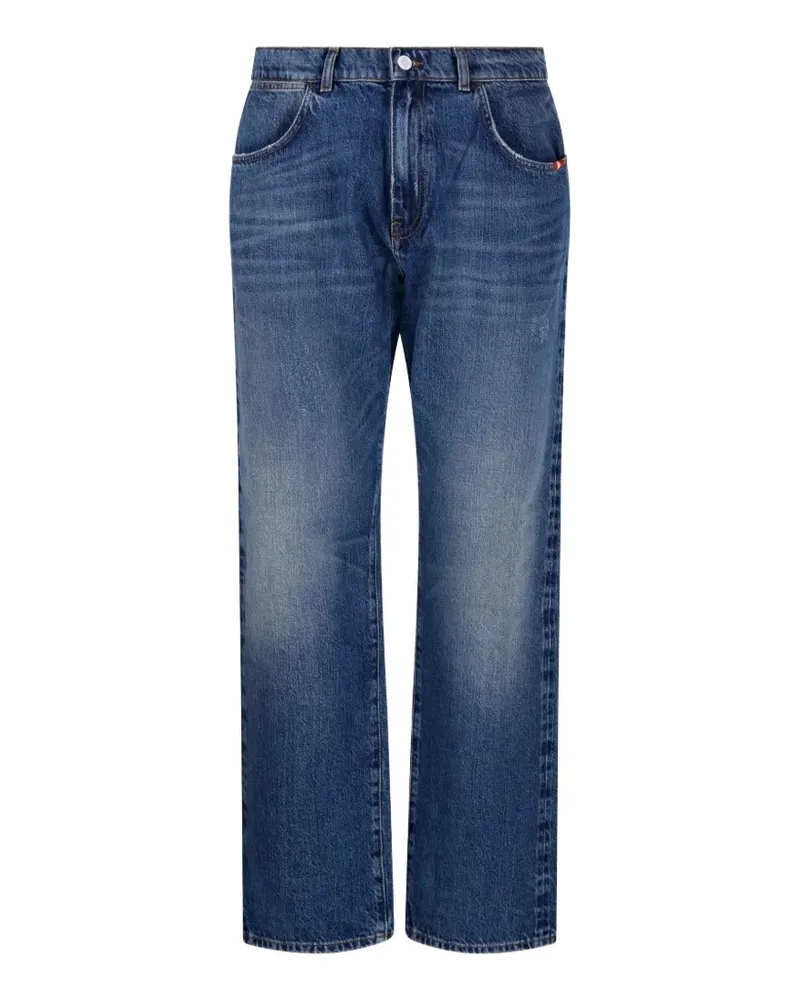 Amish Jeans mit Knopfverschluss - Blau Blau