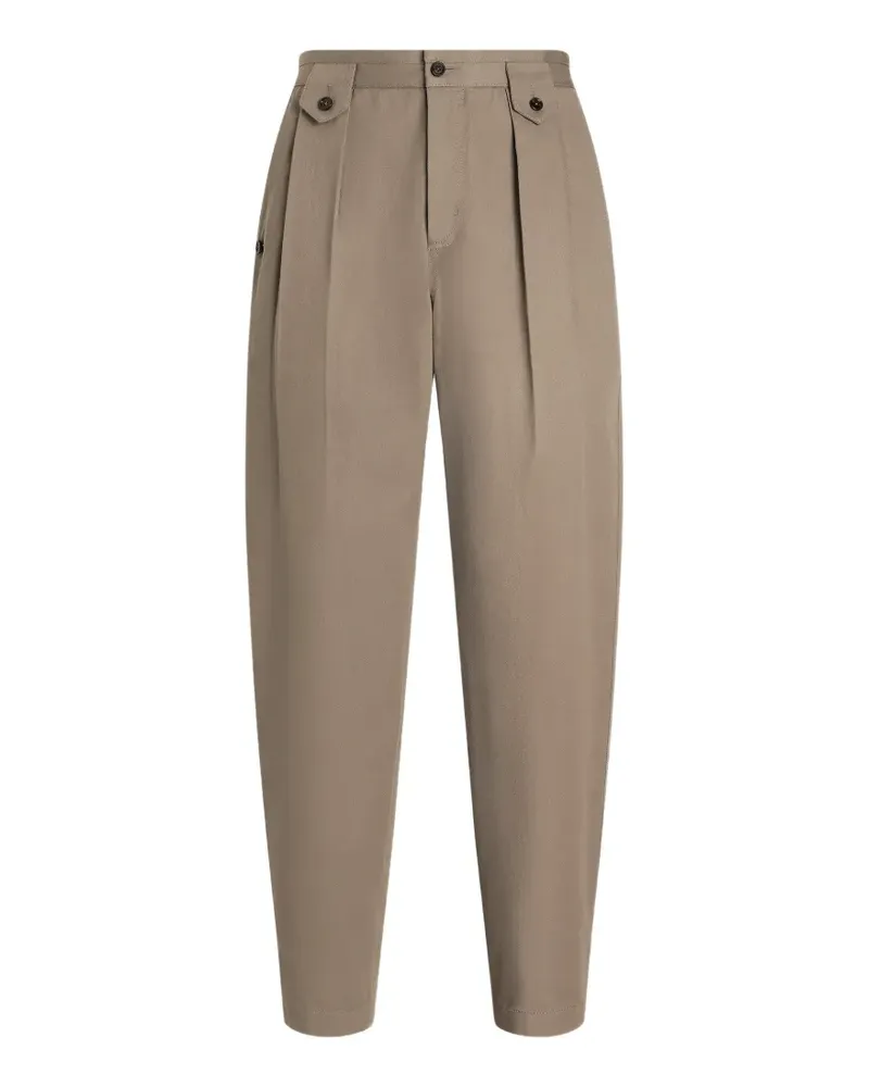 Dolce & Gabbana Hose aus Baumwoll-Twill - Nude Nude