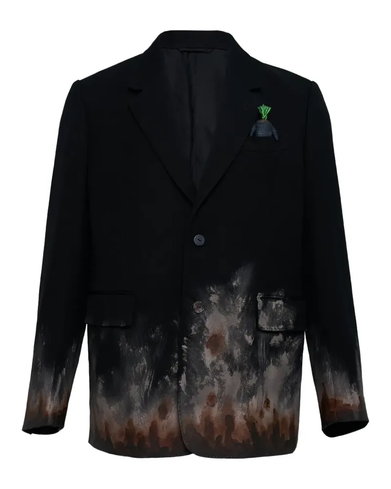Doublet mud-printed blazer - Schwarz Schwarz