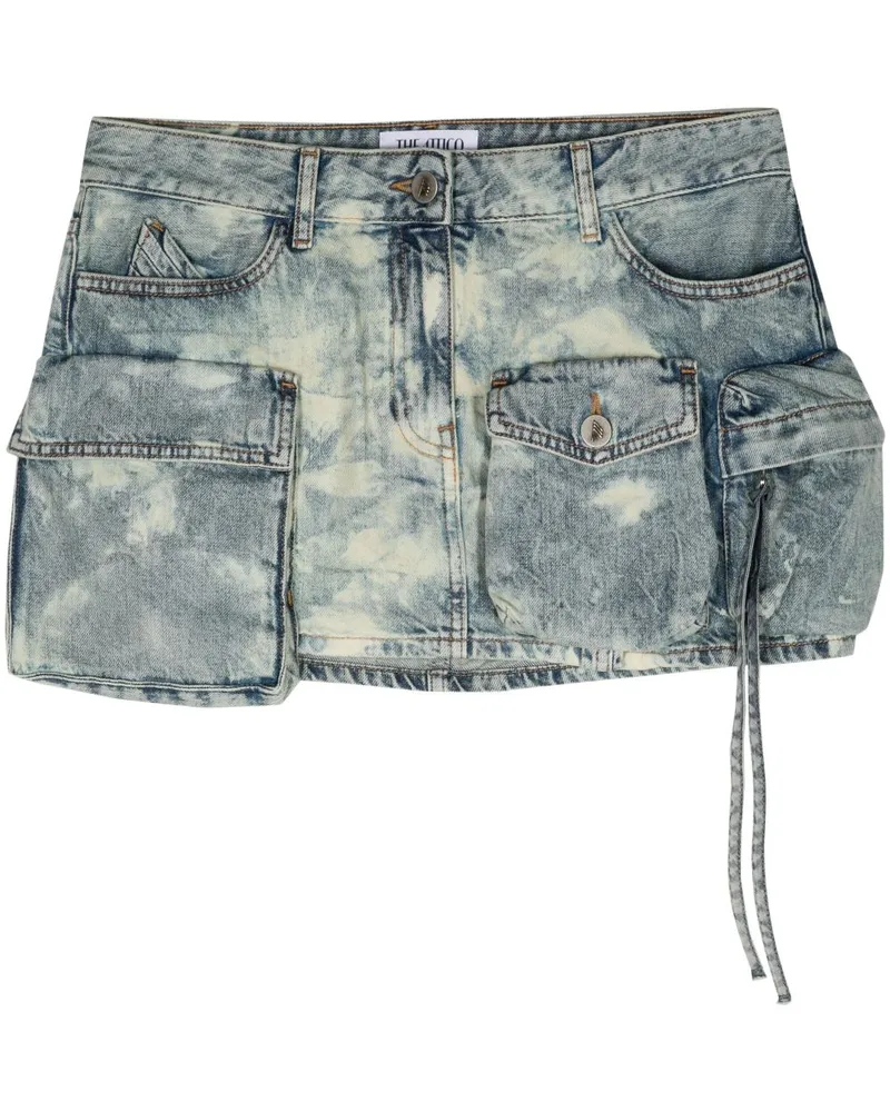 ATTICO Fay Minirock mit Bleach-Effekt - Blau Blau