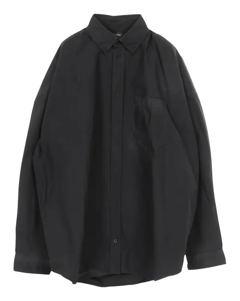 Balenciaga Klassisches Hemd - Schwarz Schwarz