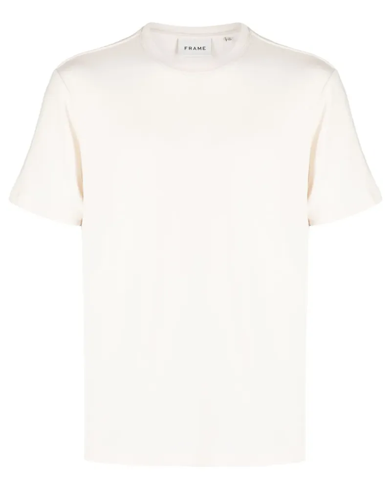 Frame Denim T-Shirt mit Rundhalsausschnitt - Nude Nude