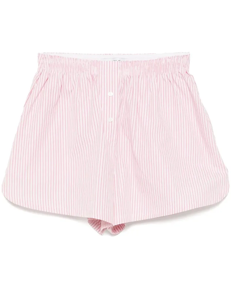 Lacoste Shorts mit Streifen - Rosa Rosa