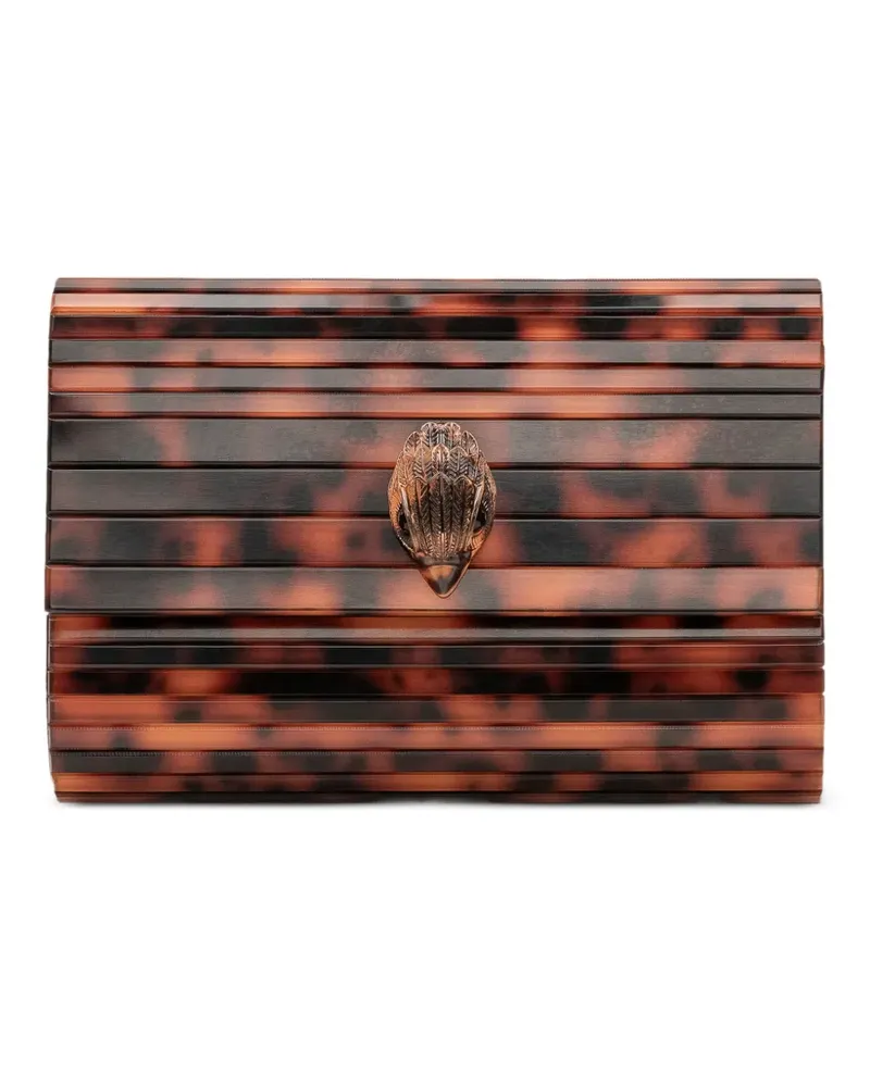 Kurt Geiger Party Eagle Clutch in Schildpattoptik - Braun Braun
