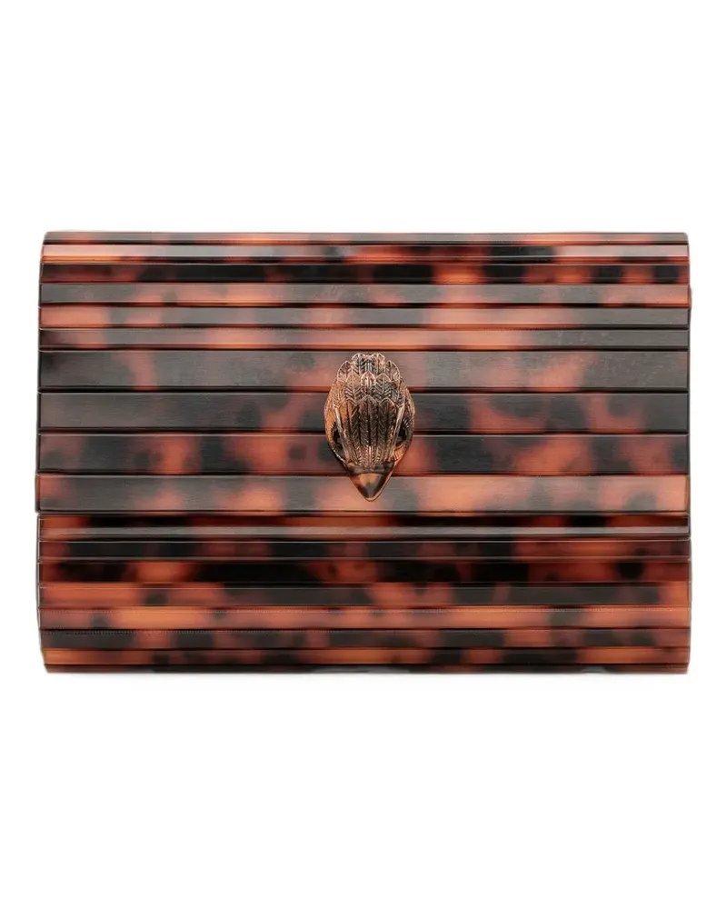 Kurt Geiger Party Eagle Clutch in Schildpattoptik - Braun Braun