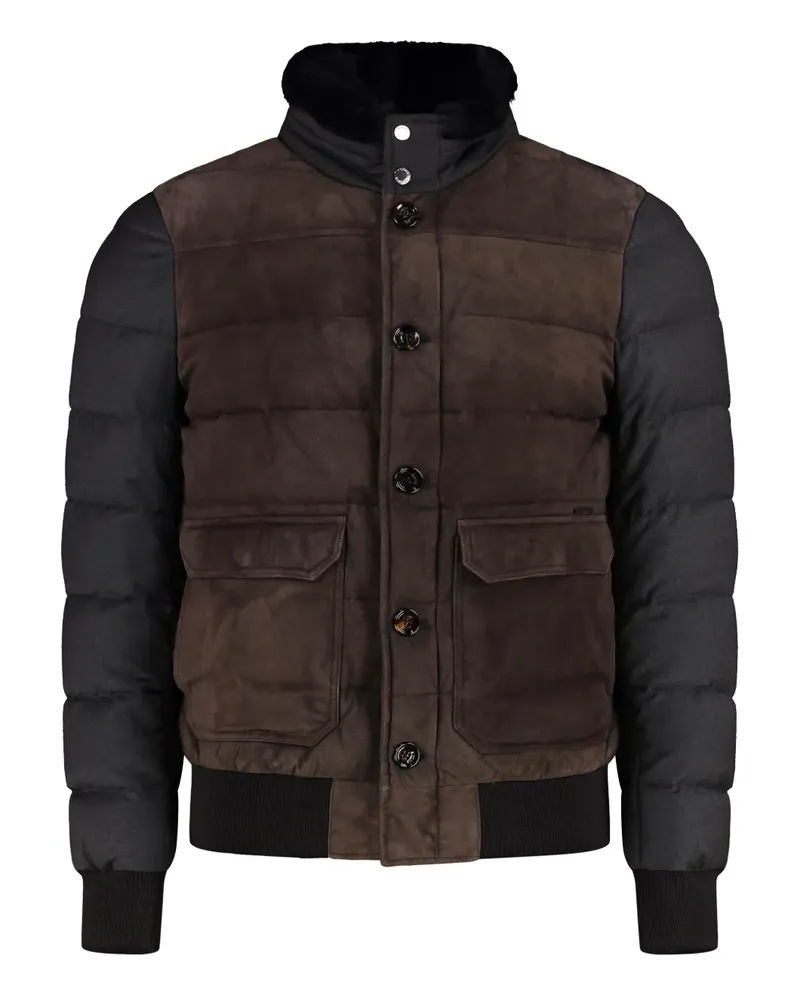 MOORER Gefütterte Bomberjacke - Braun Braun
