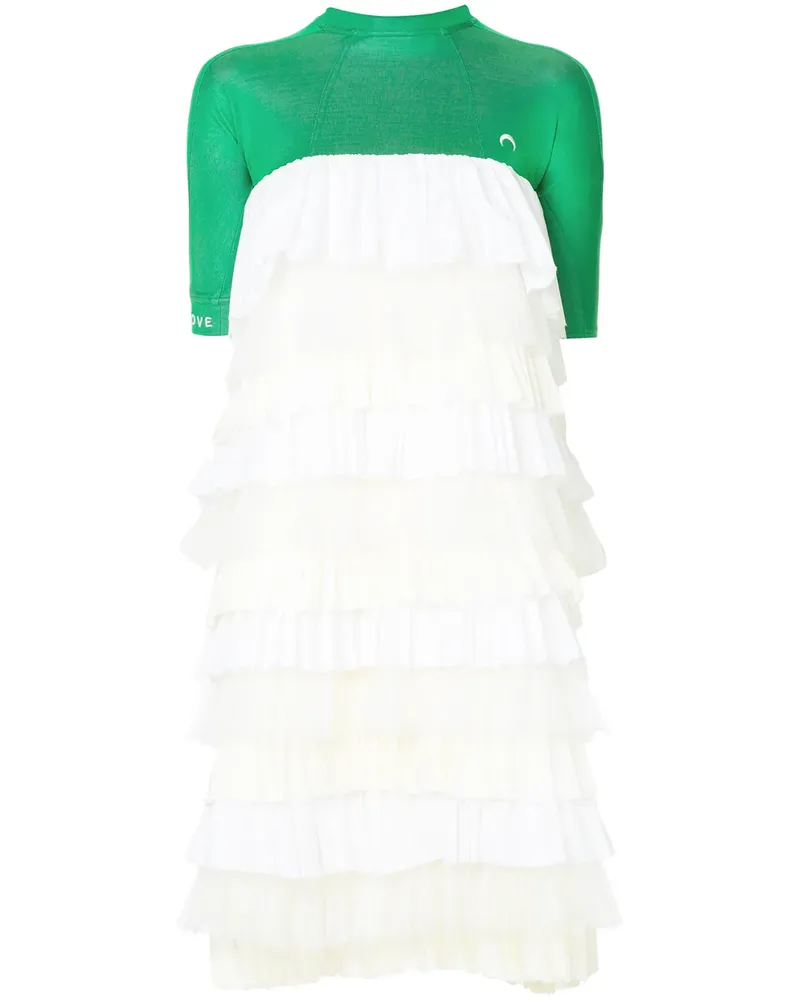 Marine Serre Kleid in Colour-Block-Optik - Mehrfarbig Mehrfarbig