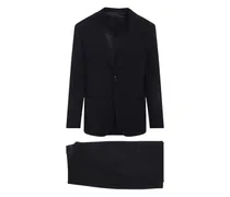 buttoned wool suit - Blau